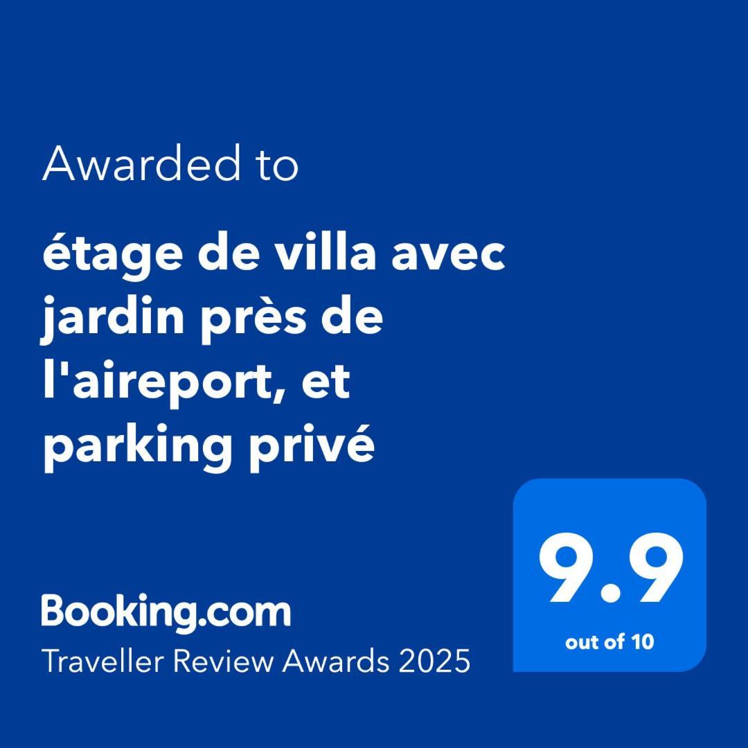 Etage De Villa Avec Jardin, Pres De L'Aireport Et Parking Prive Ariana Exterior foto